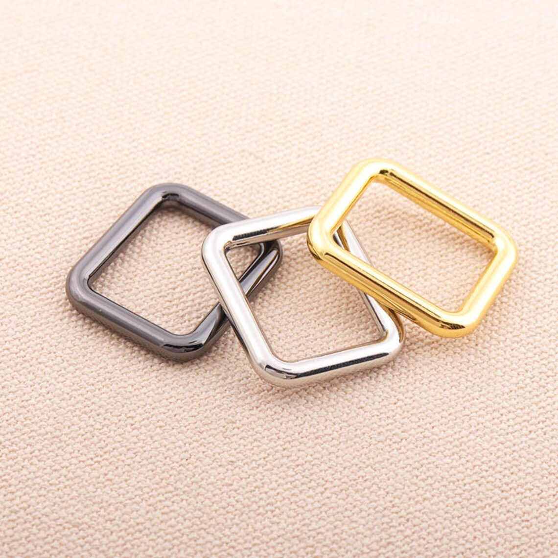 Bra Rectangle Ring Strap Rectangle Ring 20*16mm (inner Size) Metal Rectangle Buckle Ring ...