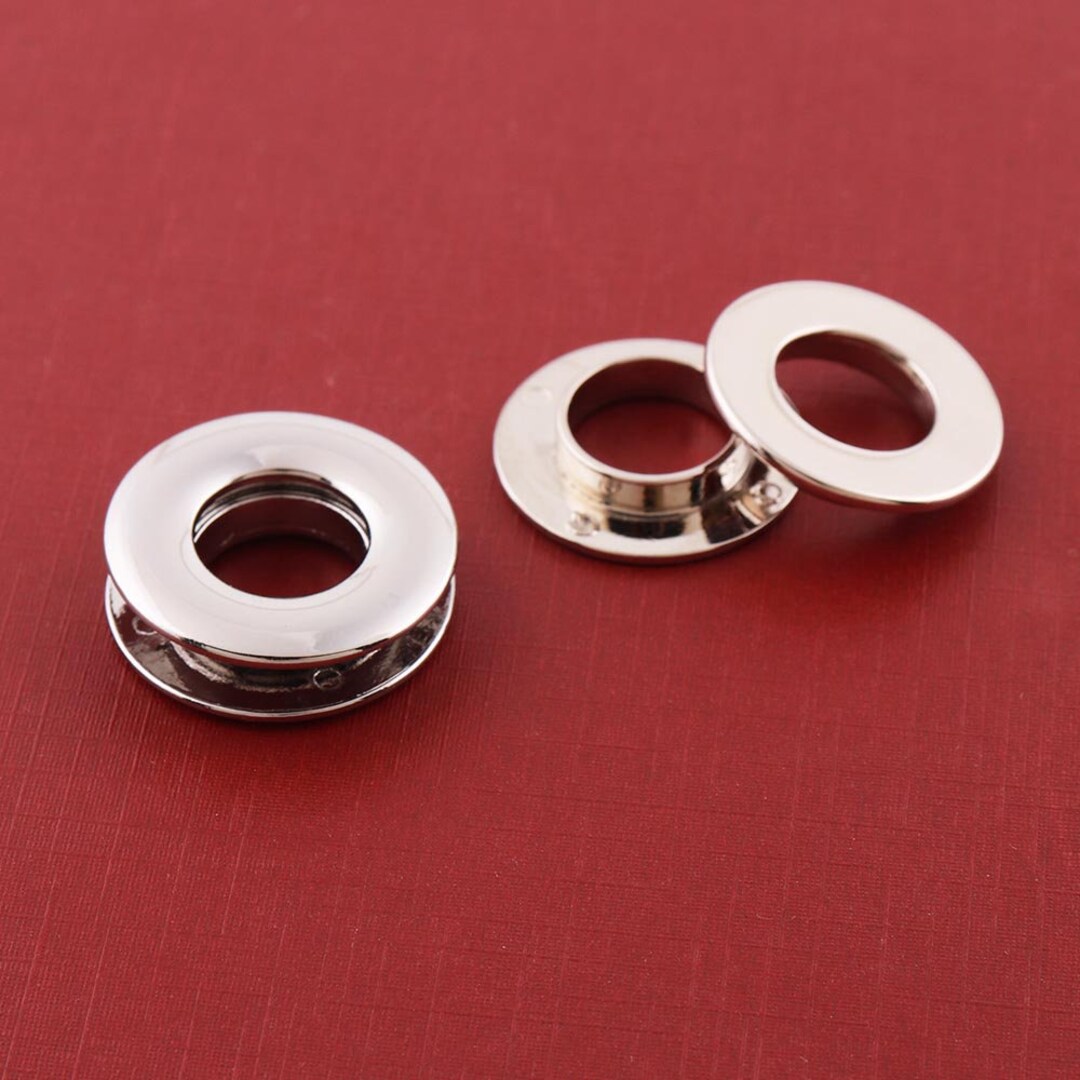 22mm25mm Silver Metal Eyelet Grommet Zinc Alloy Screw Etsy