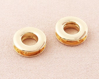 1inch(25mm) Gold Alloy Eyelets Metal Eyelet Grommet Screw Screwback alloyed Screw in Grommet