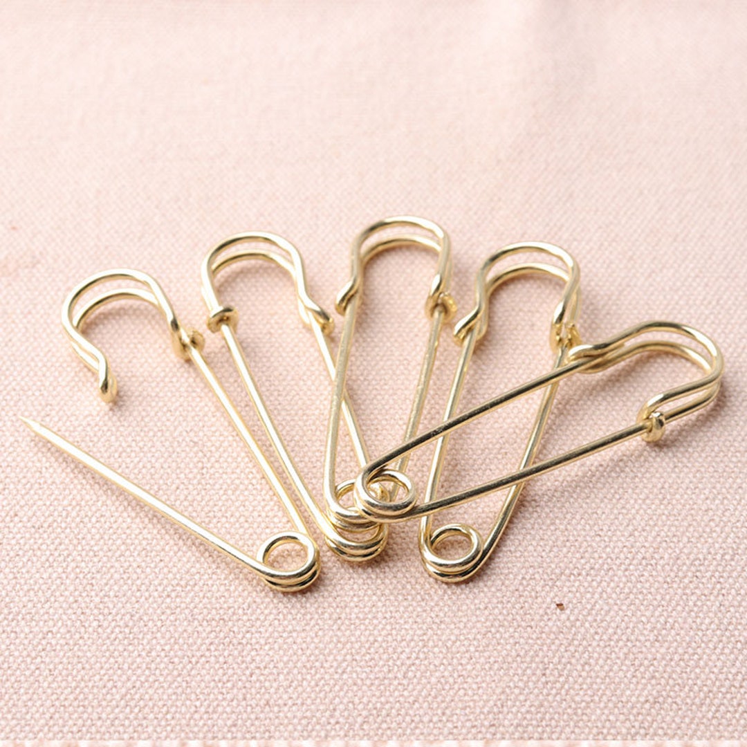 Jumbo Safety Pins 64mm Long Large Safety Pins Gold Color - Etsy