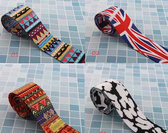 50mm wide 2inch colorful webbing Chinese Style Fashion nylon Cotton polyester webbing leash strap bag belt garment  Christmas diy