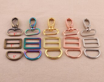 1"swivel claw clasps,side Release Buckle,Dog Collar Hardware adjuster purse buckles webbing hardware d ring Strap slide Buckle swivel clasp