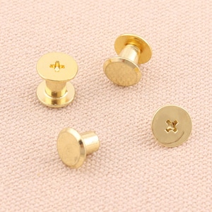 solid screw screws,screwed studs , screw back studs,bag screws, Rivet Studs, screw studs, leather craft, 50sets