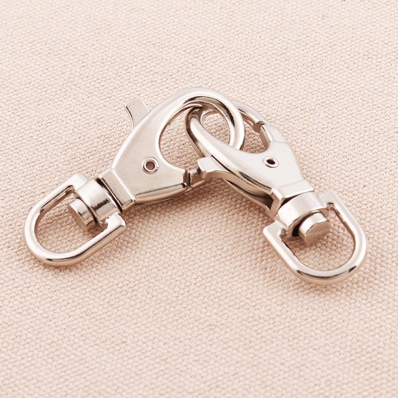 11mm Swivel D Hooks for Lanyards or Purse Straps Silver Clips Etsy