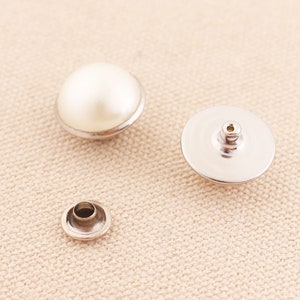 20pc 15mm Speedy Rivet,Leather Rapid Rivets for Fabric, Rhinestone Snap Rivets for Clothing Double Cap Rivets