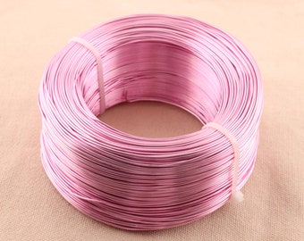 18 Gauge 1.0mm Aluminum Wire Whimsy Wrapping Wire cord string Bead jewelry metal craft diy decoration accessories pink color