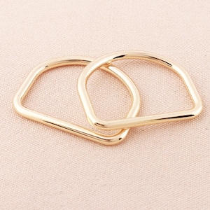 D-Ring Findings Purse Ring Metal Welded D Rings for 52mm Bag Strap Accessories Purse Making Purse Hardware