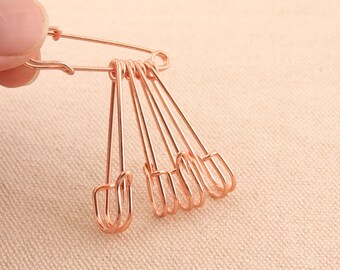 38mm 50pcs oro rosa color de seguridad pines de metal broche pines chal pins pendiente decoración