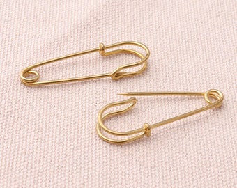 20pc Safety Pins Gold  Pins Brooch 40mm Kilt Pins Brooch