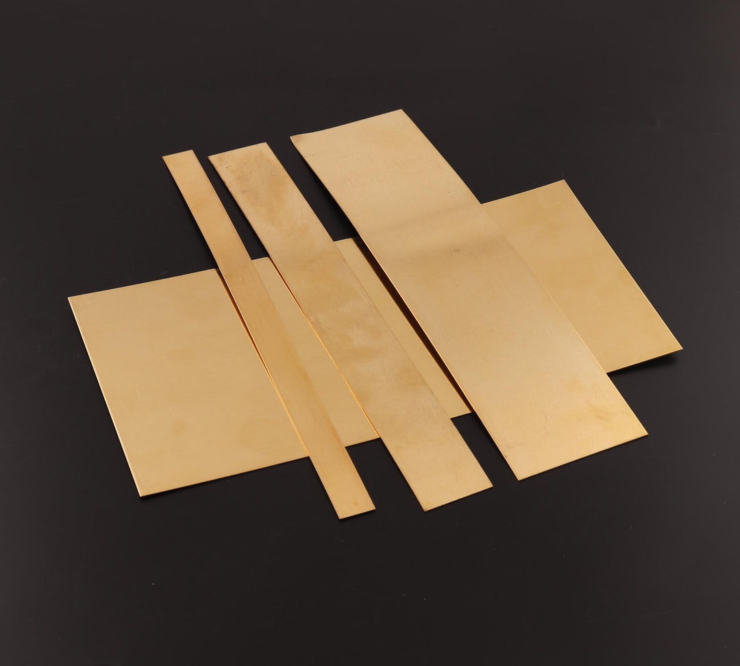 Copper Sheet Brass 8x0.5/8x1/8x2/8x4metal Sheet Copper Blanks Stamping