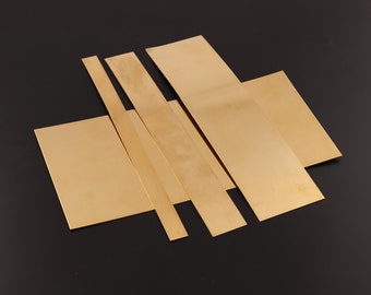 Koperen plaat messing 8 "X 0,5"/8" X 1"/8" X 2"/8 "X 4" metalen plaat koperen blanks stempelen 28 gauge 0,3 mm koperstrip sieraden maken