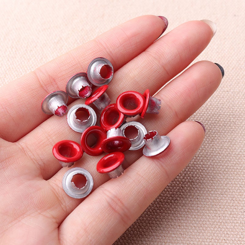 100pcs Red Eyelets Grommets 9mm Grommet Eyelet for Bead Cores Etsy