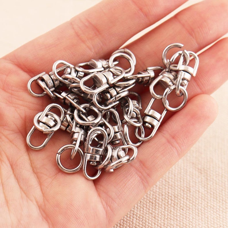 Silver Swivel Connector Links Small Connector Links with Etsy