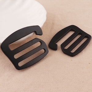 4pcs Bra Strap Slider Hooks G Hooks Swimwear and Bra making alloy hooks slider buckle black color for garment accessories 35mm