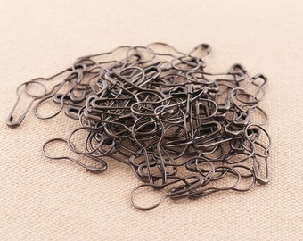 Prezzo intero nero 500pcs lampadina pera di spille di sicurezza pin 21 * 9mm metallo spille di sicurezza Stitch Markers per cucire facendo