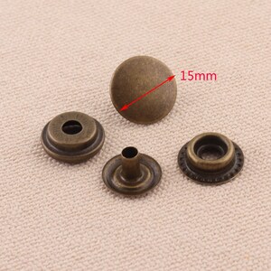 4 Parts Snaps Buttons Rose Gold /nickel/bronze/gold Color Press Buttons ...