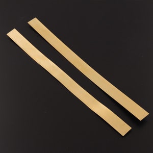 22Ga 0.6mm Brass Copper sheet metal 8&quot;X0.5&quot;stamping blanks,copper strips,metal blanks Bracelet Blanks jewelry diy making 5pcs/lot