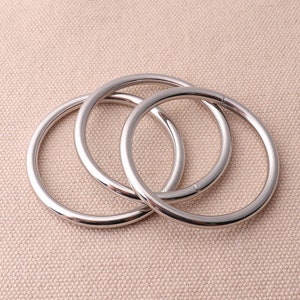 10pcs Jump Ring 38mm Split Ring Silver Large Metal Round Jump Ring Hardware Supplies