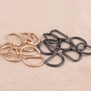 5/8 Inner metal d ring purse hardware buckle strap rings buckle strap ring d ring bag connector 20pcs