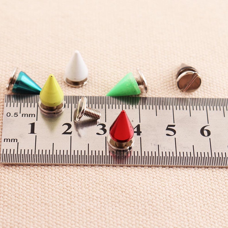 Mix Color Screw Back Studs rivet Stud Spikes 8mm X 11mm Etsy
