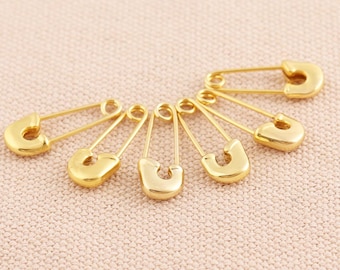 Pines de seguridad oro 20mm metal de seguridad pines de coser haciendo 100pcs