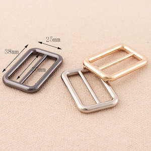 30mm Tri-glide Sliders Slide Buckle Mtal Triglide Strap Keeper Leathercraft Bag BeltBag Strap sliders