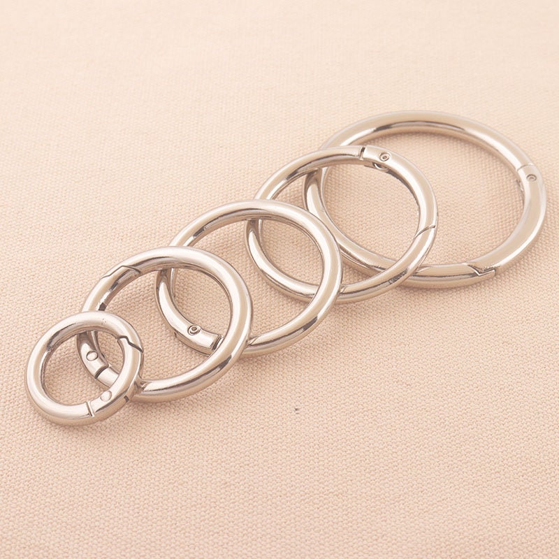 6pcs Spring gate ring Silver o-rings metal o rings spring | Etsy