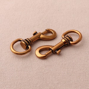 5pcs Swivel Snap Hook Copper Lobster Clasp 16mm Eye Hook 59mm Long Clasp Key Chain Bag Clasp