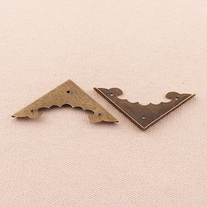 10st brons 55 * 40mm Boekbinden hoek Cover maken boek Scrapbooking mappen fotoalbum Hoekbescherming