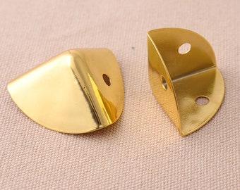 8PCS Conners,Gold 40*38mm,36*30mm Corner Decorative Corner Bracket Jewelry Box Wooden Case Decorative Leg Corner Protector