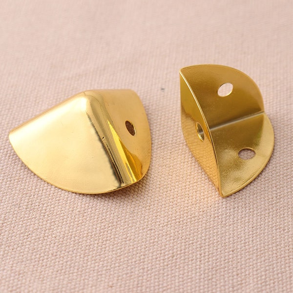 8PCS Conners,Gold 40*38mm,36*30mm Corner Decorative Corner Bracket Jewelry Box Wooden Case Decorative Leg Corner Protector