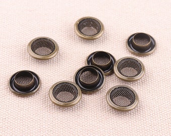 60set Malla ojal arandela 14mm * 7.5mm * 4mm(OD * ID * Height) Grommets Ojales metálicos Ojales de latón Grommets