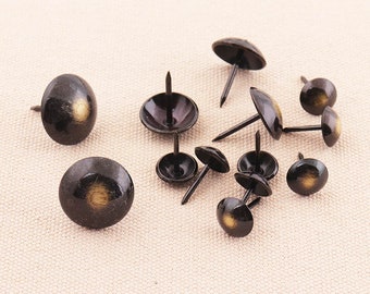 Upholstery TacksBox Tacks decoration screw fastener screw nails Rustic Designer Tacks Upholstery Nails, French Natural Antique 30pcs