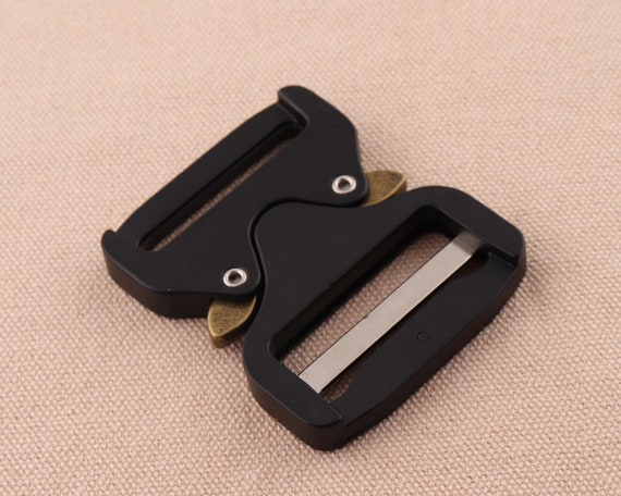 Metal Quick Release Side Buckle Belt Strap Paracord Black Color Snap Clips  for Backpack Bag Garment Accessories 