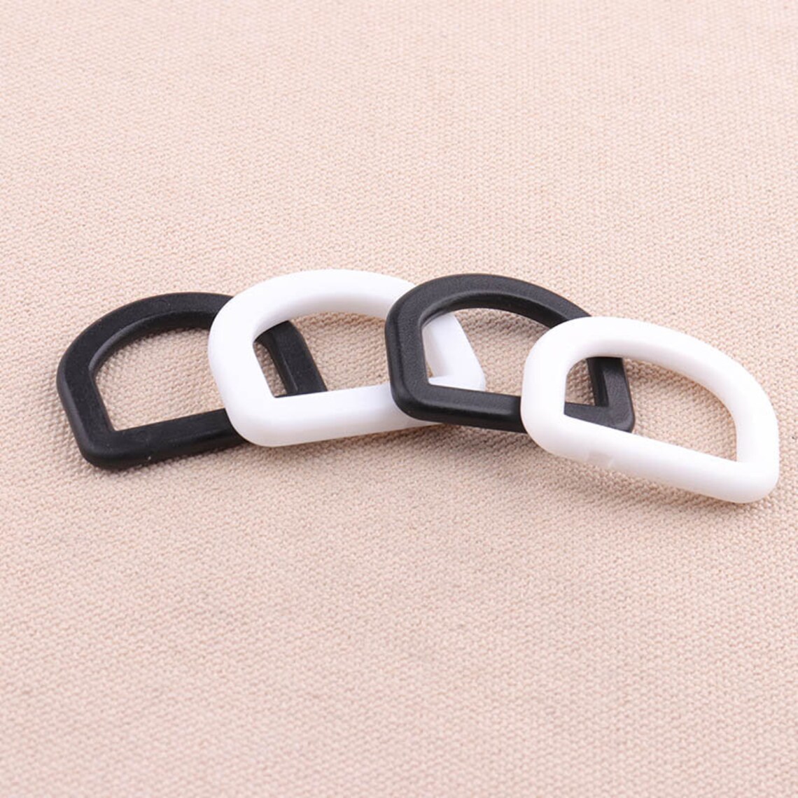10pcs Black And White Plastic DRings 25mm Inner size Bag Etsy