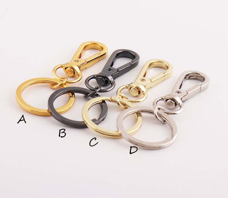 6pc 30mm Lobster Clasp Keychain Rings Alloy Keychains With Etsy