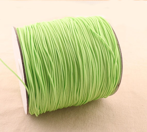 1mm Nylon Chinese Knotting Cord,beading Macrame Cord Bracelet Cord  Shamballa Cord for Necklace Jewelry Making Cord Green Color -  Canada