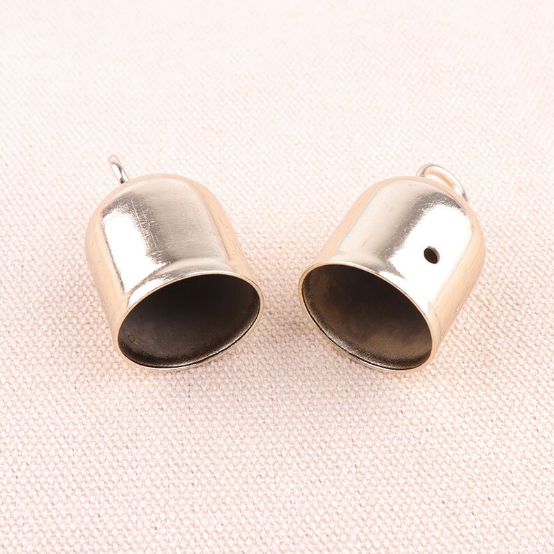 5pcs Large Cord End Cap 8mm Loop Inner Size Gold Plated Cord Etsy