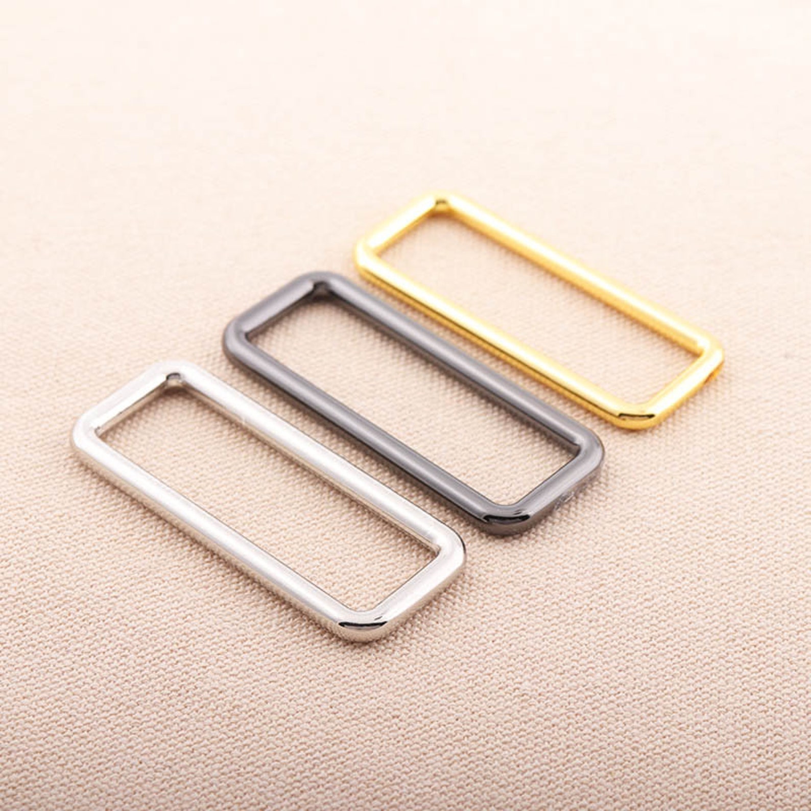 6pcs Strap Rectangle Ring 5016mm inner Size Metal Rectangle - Etsy