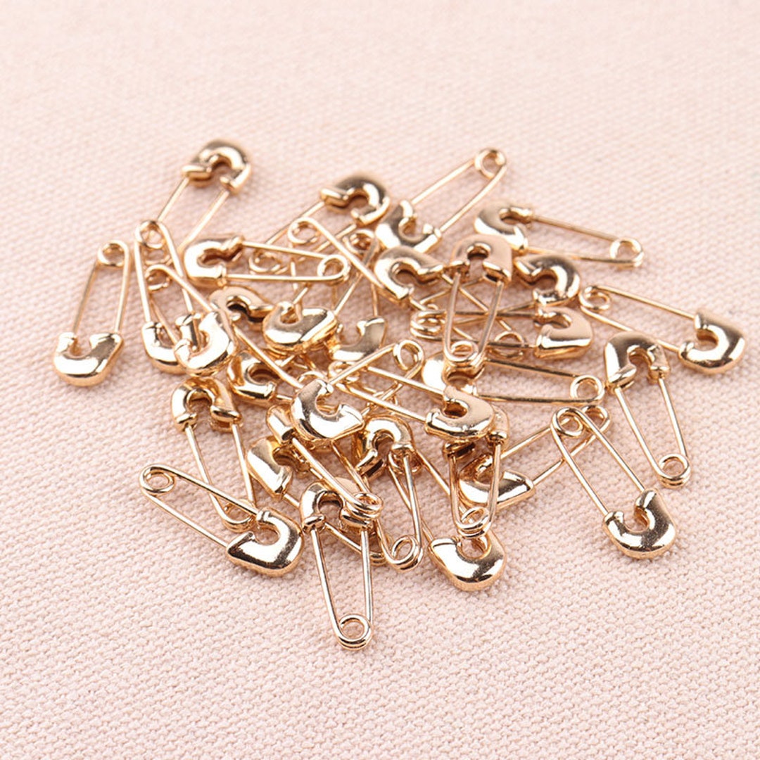 2 Gold & Silver Safety Pins 6ct by hildie & jo