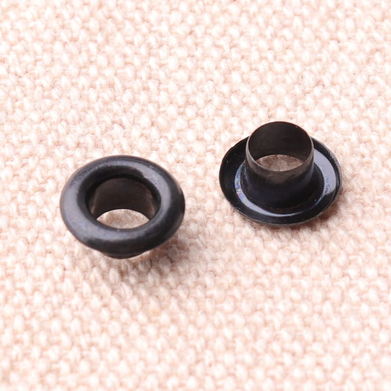 100pcs Black Eyelets Grommets 8mm Grommet Eyelet for Bead Etsy