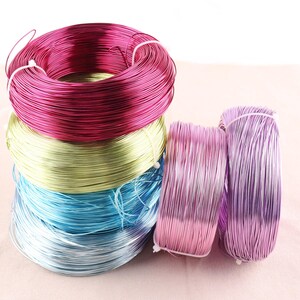 Aluminum Wire 18 Gauge 1.0mm Plated colors Colorful Cord Wire Whimsy  Beading Jewelry Making diy accessories