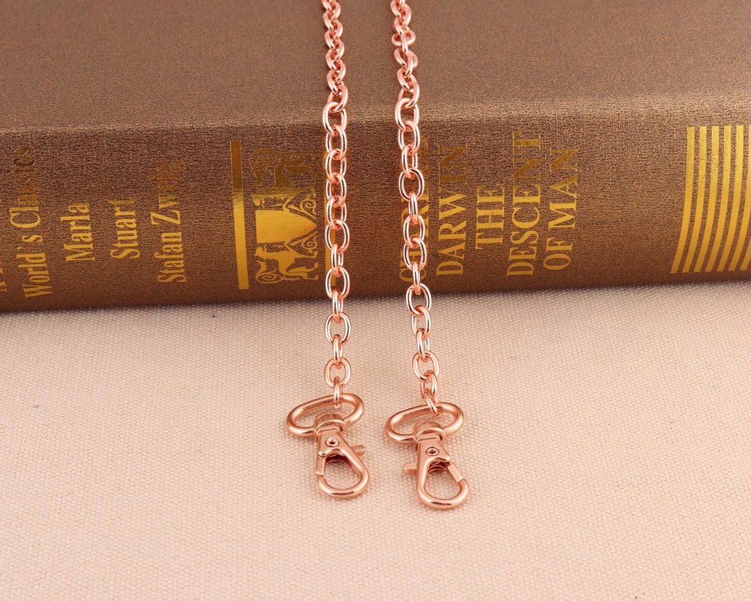 68cm Length Metal Chain Link Bracelet Necklace Chain Rose Gold Color ...