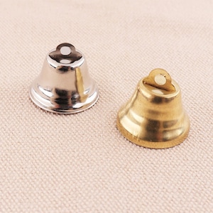 50pcs  jingle bells liberty bells Gold  jingle bells 20mm Silver jingle bells Church Bells Christmas Decoration Supplies