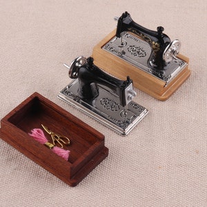 Miniatur Nähmaschine für Puppenhaus,Miniatur Nähmaschine,Mini Victorian House Accessories,Puppenhaus Nähzimmer,Puppenhaus Möbel