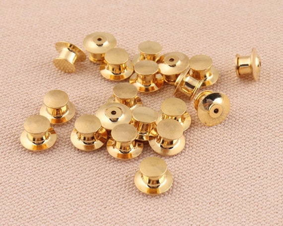 100Pcs/set LOW PROFILE Locking Pin Backs Keepers for all Pin Post