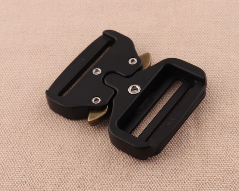 2pcslot Quick Side Slide Release Buckle 39mm inner black color Metal  for Backpacks Webbing Clip Lock garment accessories