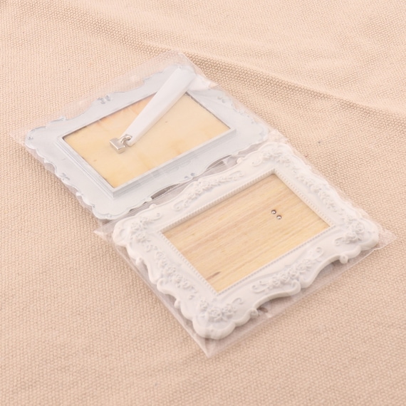 Toyvian 6 Mini Cornici In Legno Per Casa Delle Bambole – Fai Da Te, Incompiute, Per Decorazione Miniatura E Bomboniere - 2