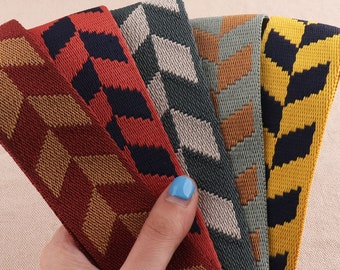 1.5" Webbing Grid stripe pattern Webbing Nylon Stripe Webbing for Bags Strap Belt Ribbon Decoration Band Webbing Tape Sewing Accessories