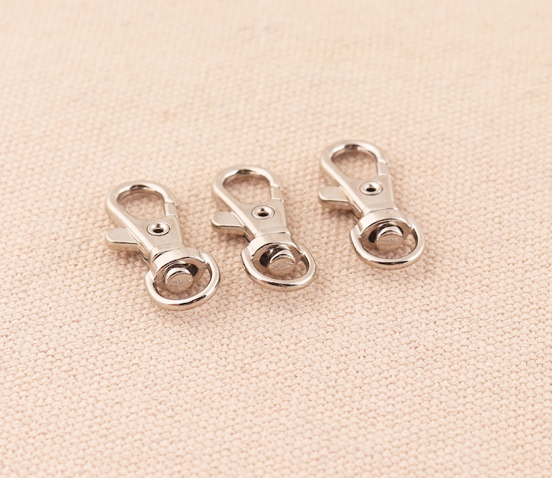 50pcs Swivel Lobster Clasp Silver 25mm Small Lobster Clasp Etsy